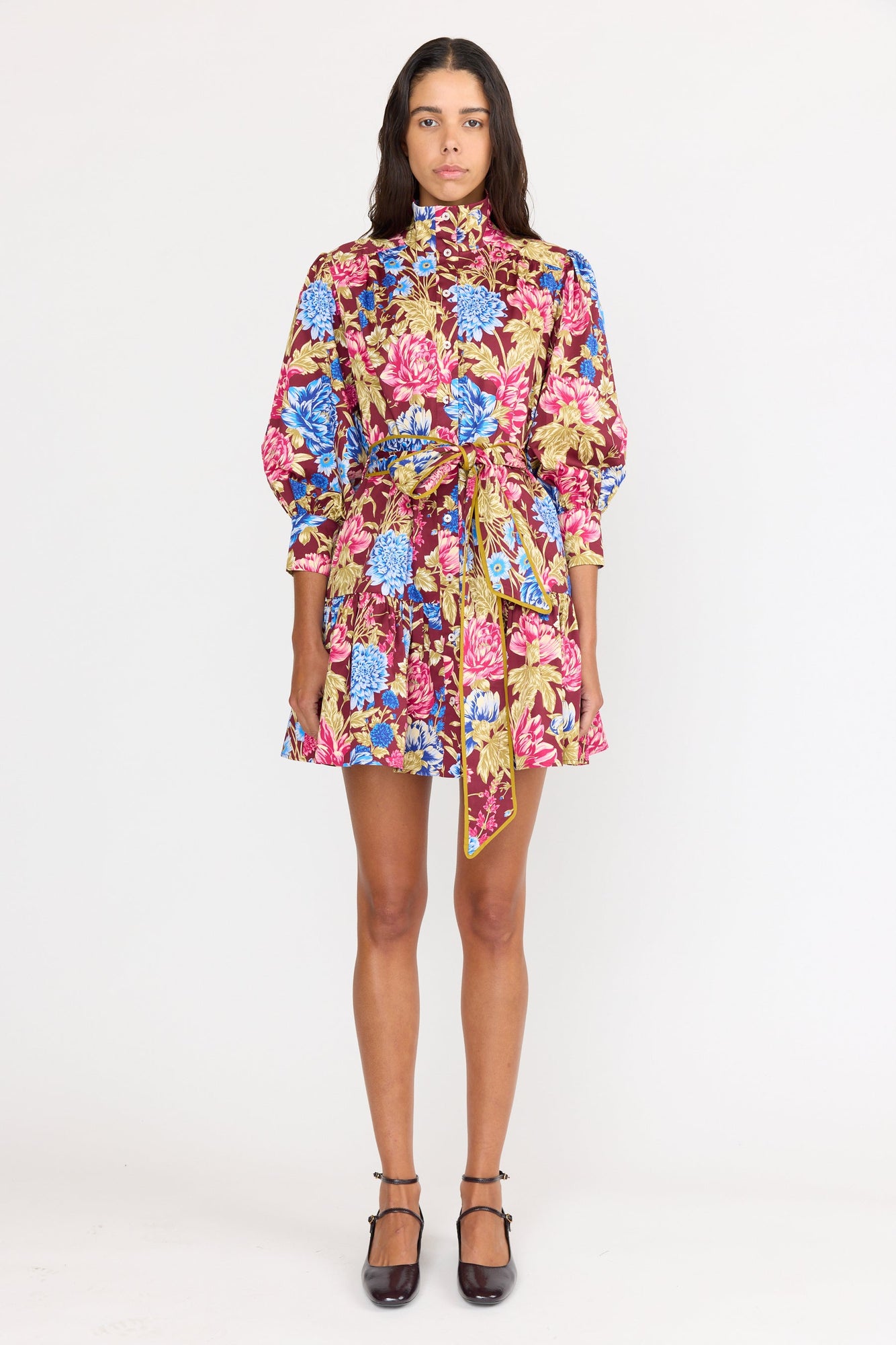 Emi Dress | Carmine Floral