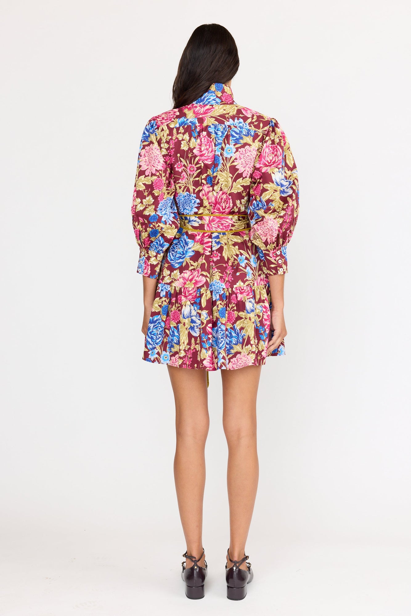 Emi Dress | Carmine Floral