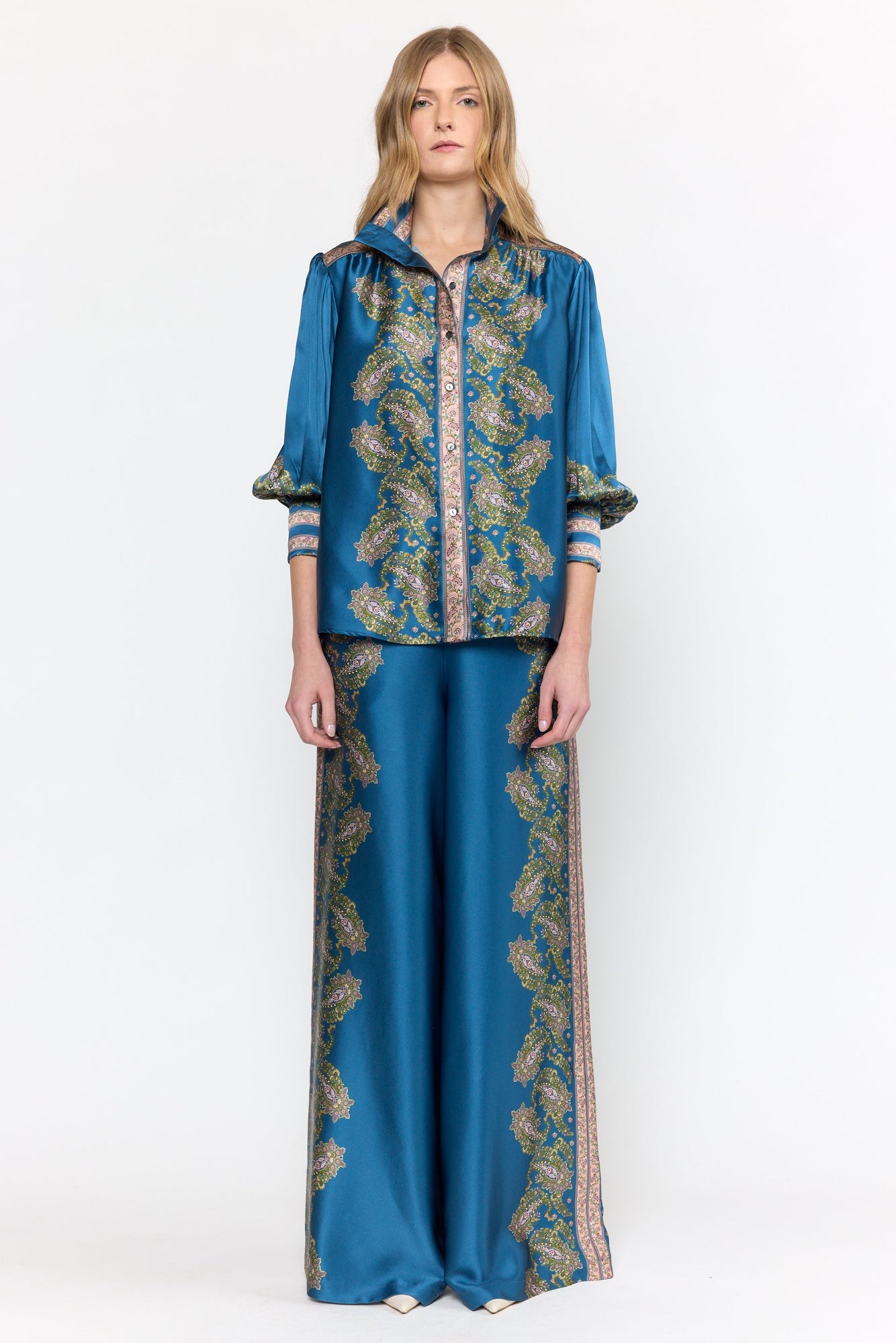 Paloma Top | Prussian Paisley