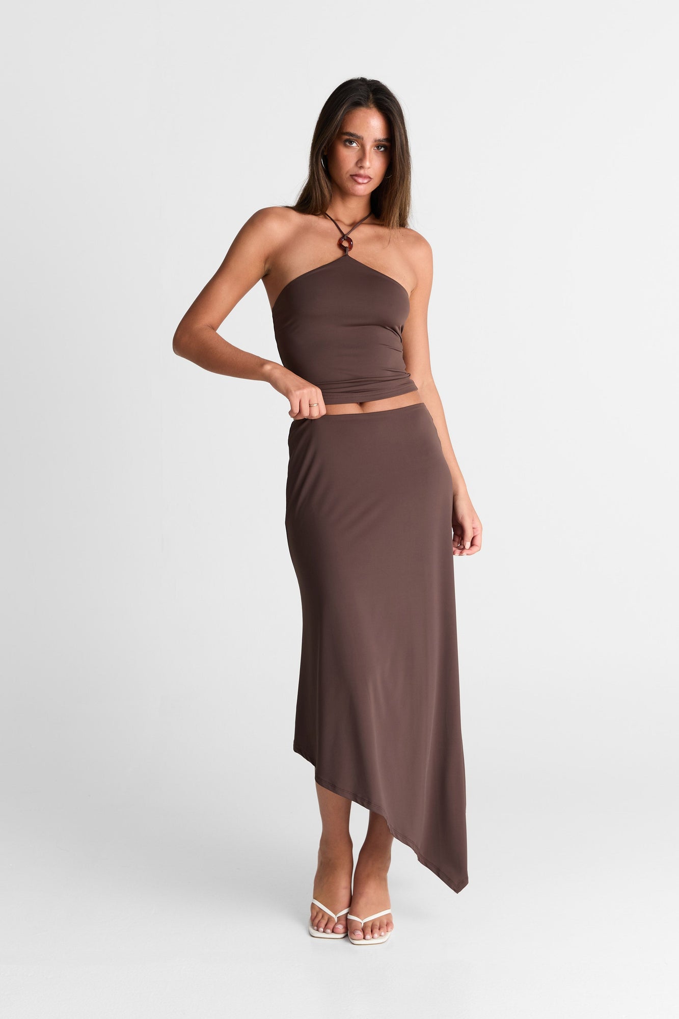 Lyra Maxi Skirt | Chocolate
