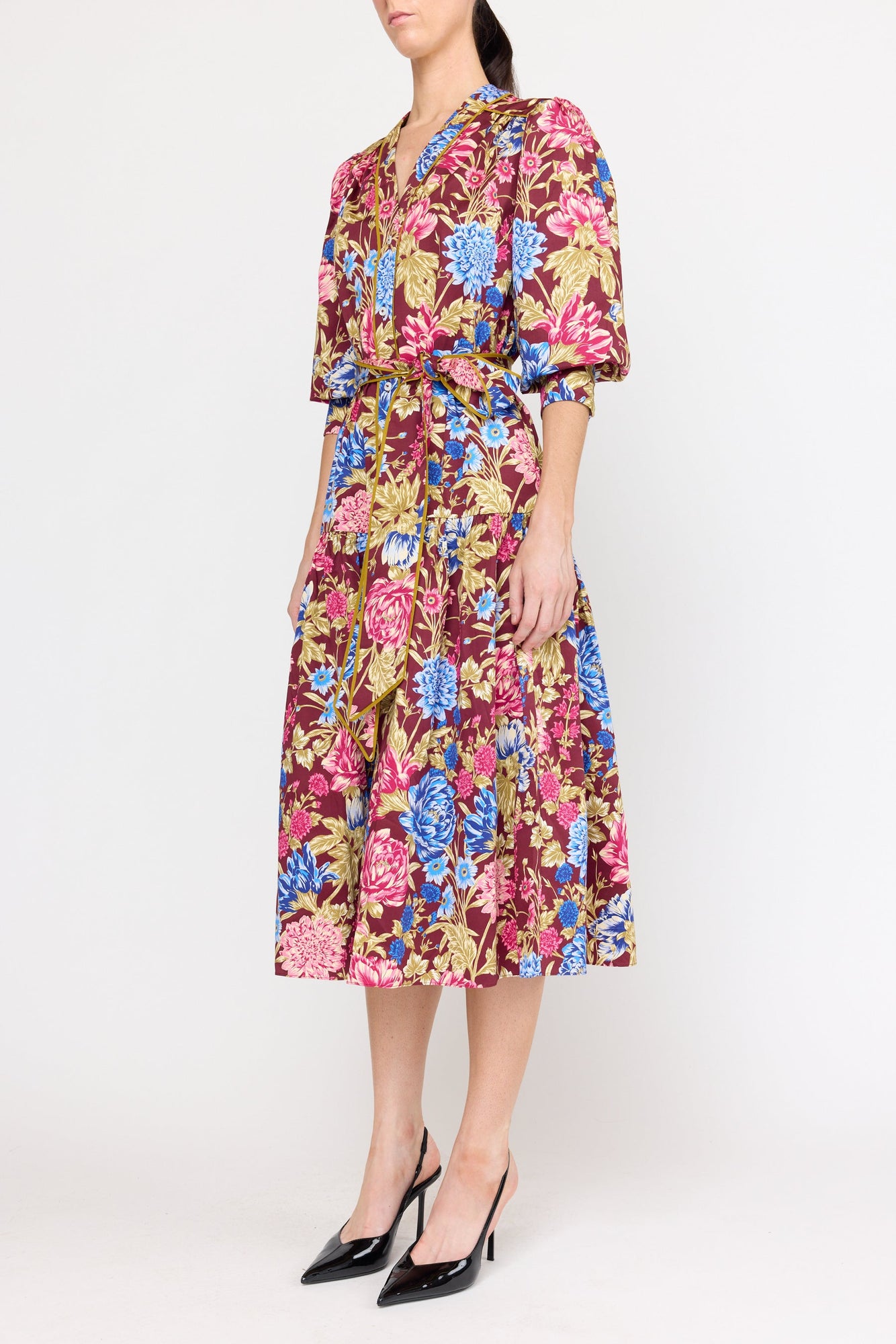Layla Dress | Carmine Floral