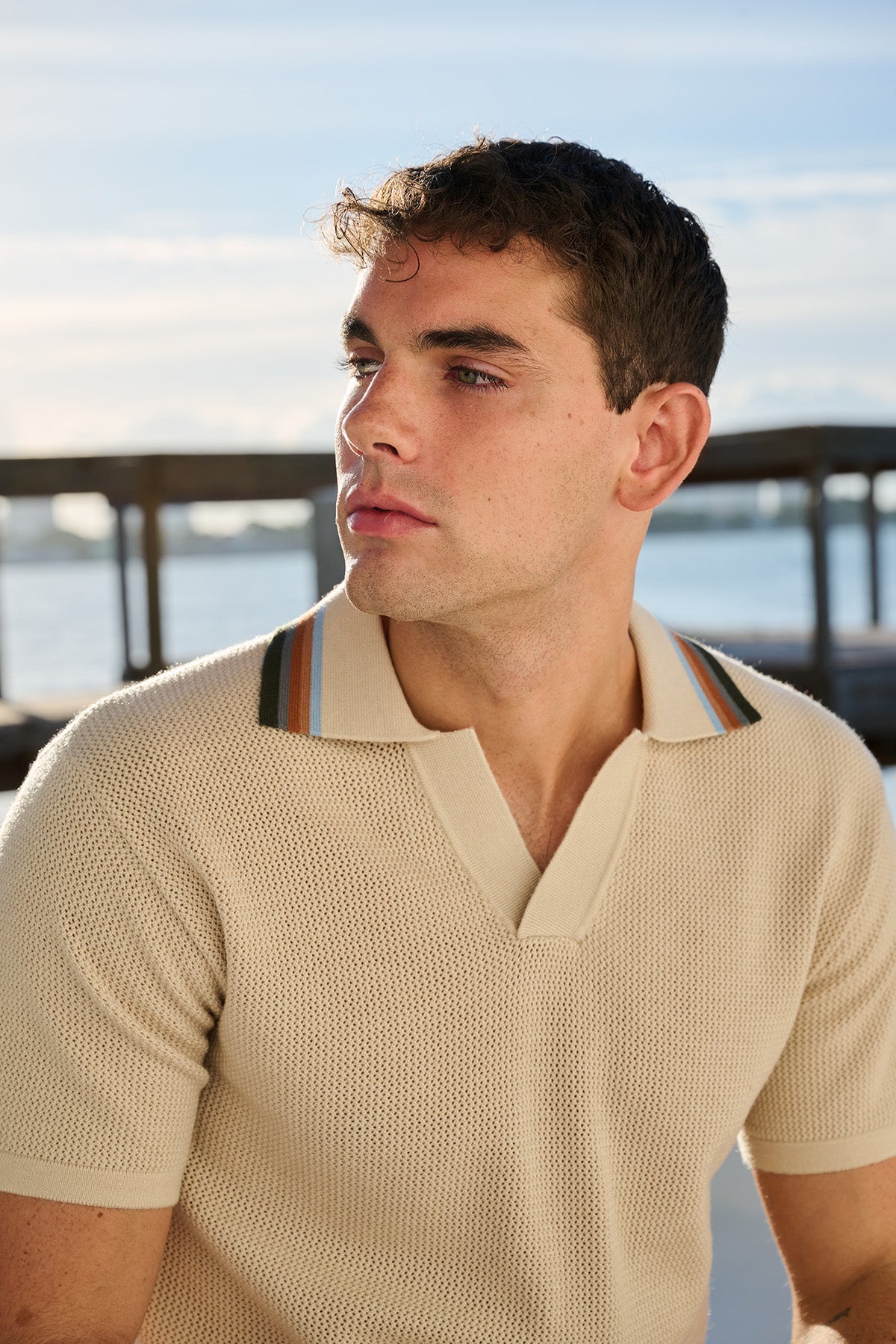 Rayas Crochet Polo | Multicolor