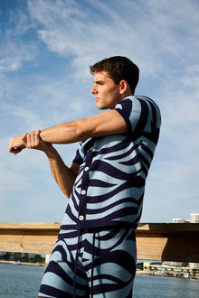 Wave Knit Shirt | Blue