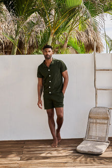 Green Pineapple Knit Short | Green