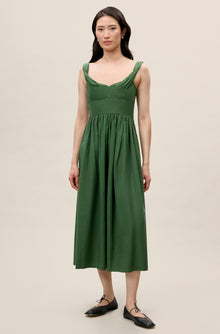 Sleeveless Midi Dress | Emerald