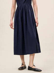 Sleeveless Midi Dress | Navy