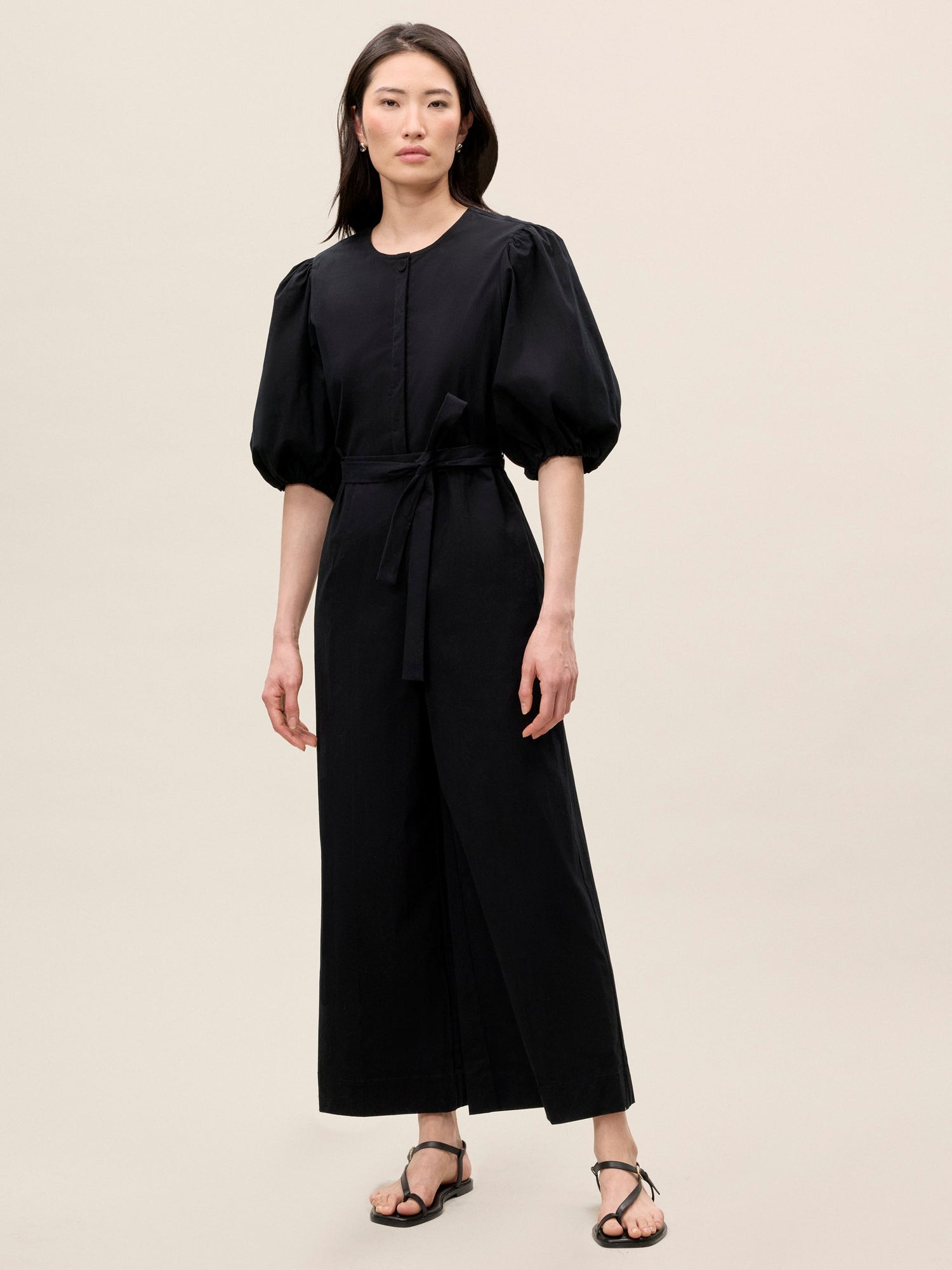 Lightweight Trench Jumpsuit | Black