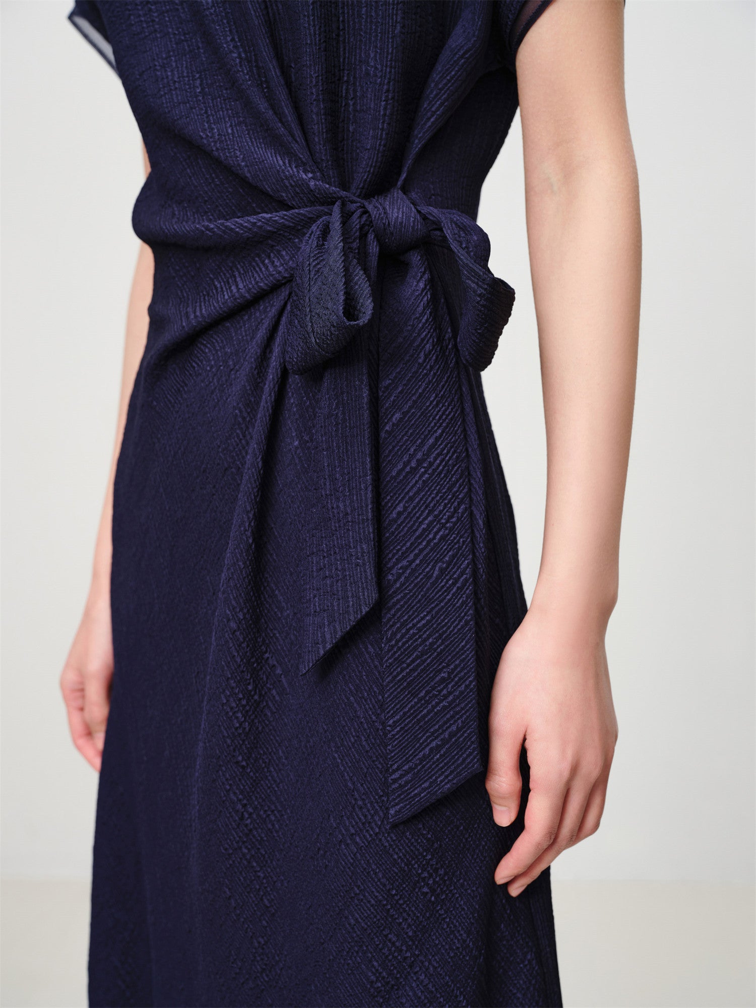 Silk Dress | Navy