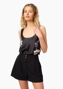 Andressa Camisole | Black Botanical