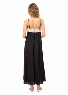 Iona Maxi Dress | Macadamia/Black