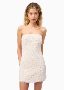 Yareli Crochet Mini Dress | Macadamia