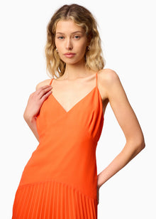 Jennelyn Chiffon Pleated Gown | Clementine