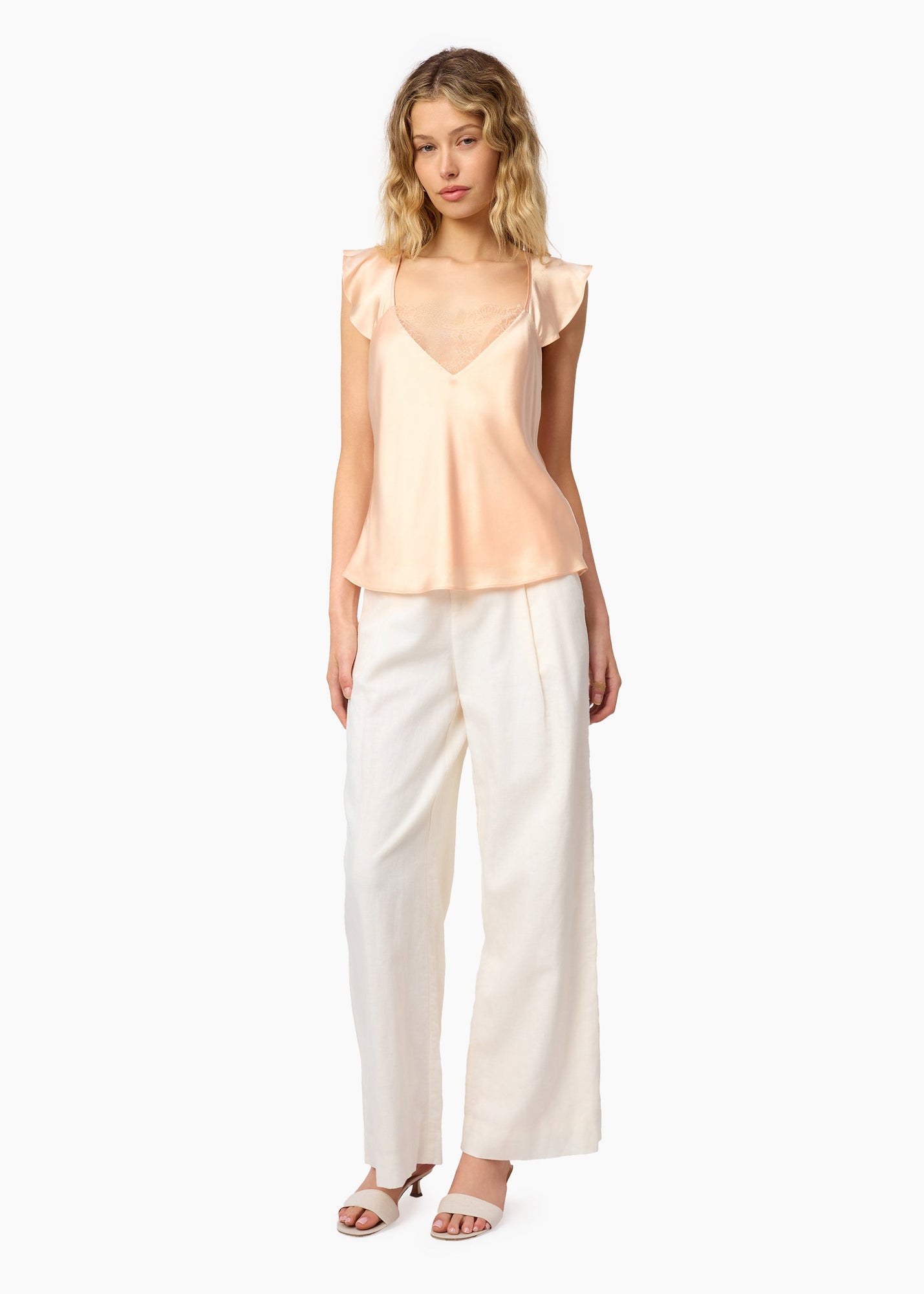 Cadiz Wide Leg Pant | Cream