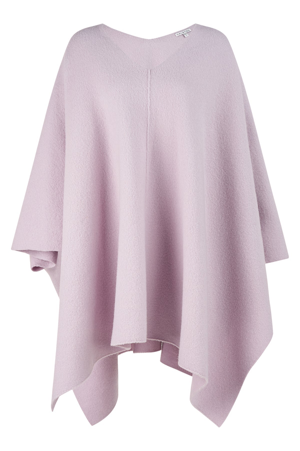 Halston | Bridget Poncho In Boiled Wool | Light Plum