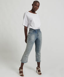 Kicks Low Waist Kick Flared Denim Jeans | Blue Storm