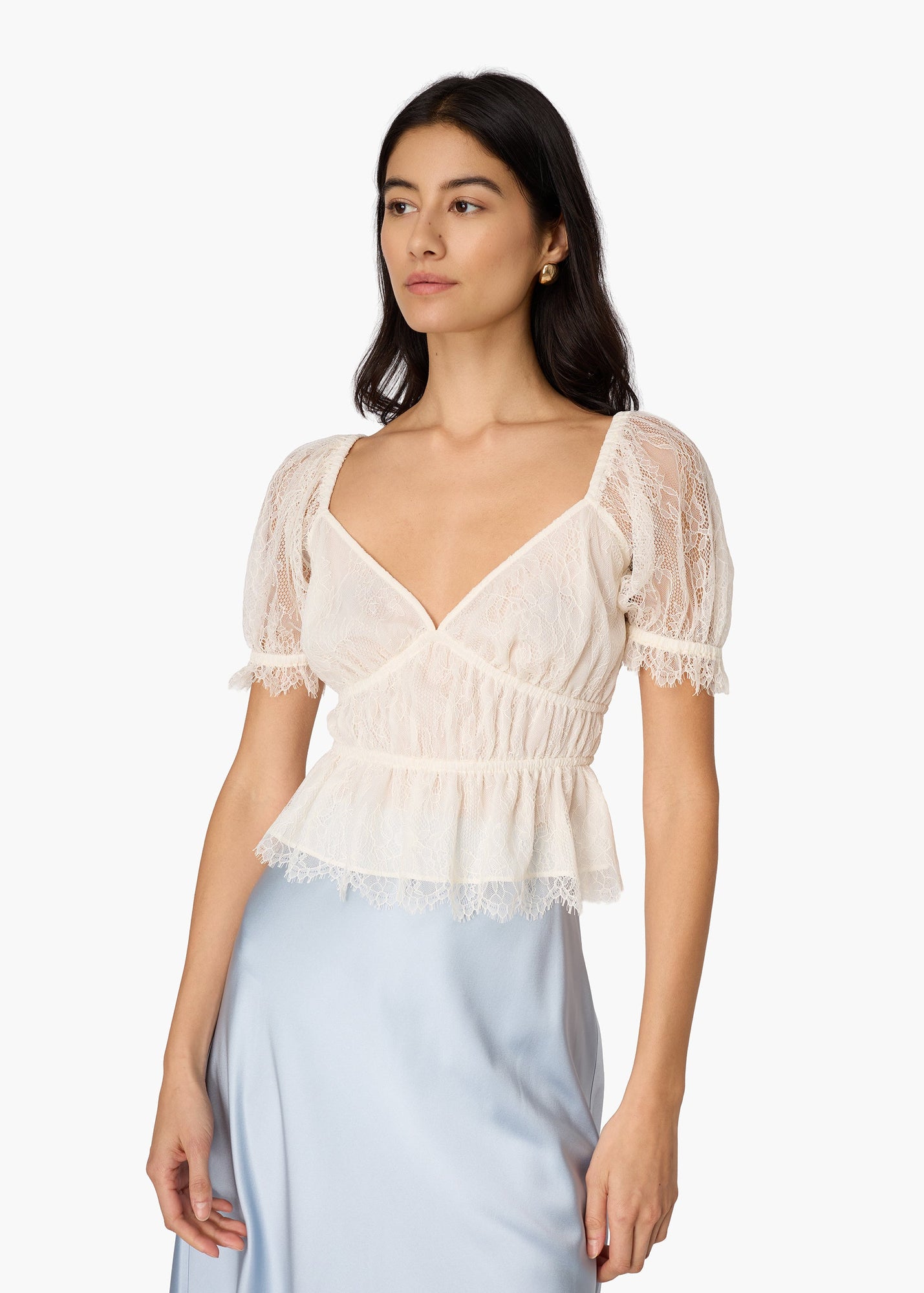 Henrietta Lace Top | Ceramic
