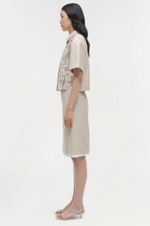 Womens | Aubria Midi Skirt | Sand