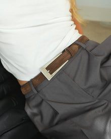 No. 10 Belt | Chocolate-Silver