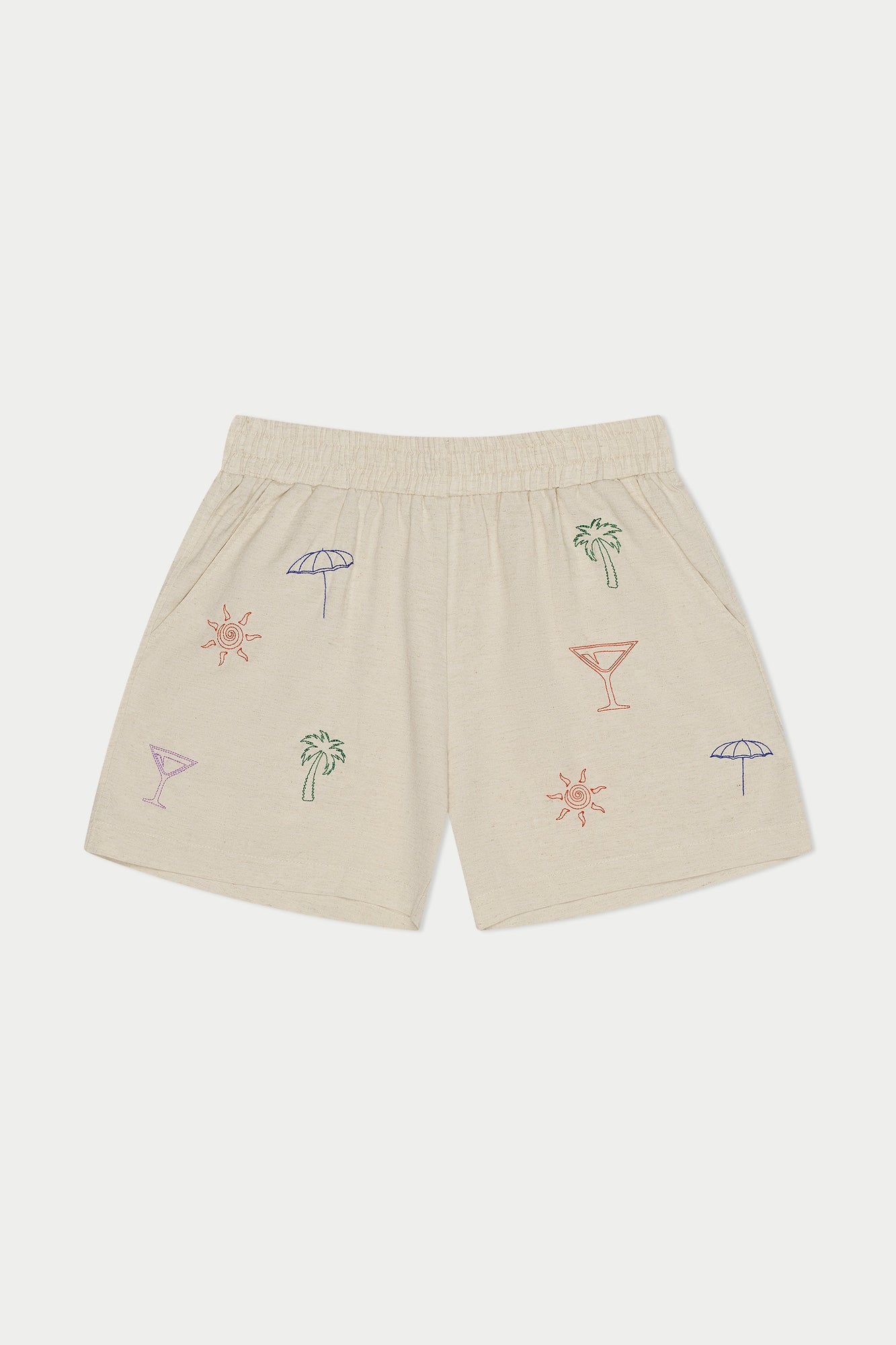 Palms Linen Short | Beige