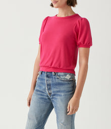 Elise Puff Sleeve Top | Dark Voltage