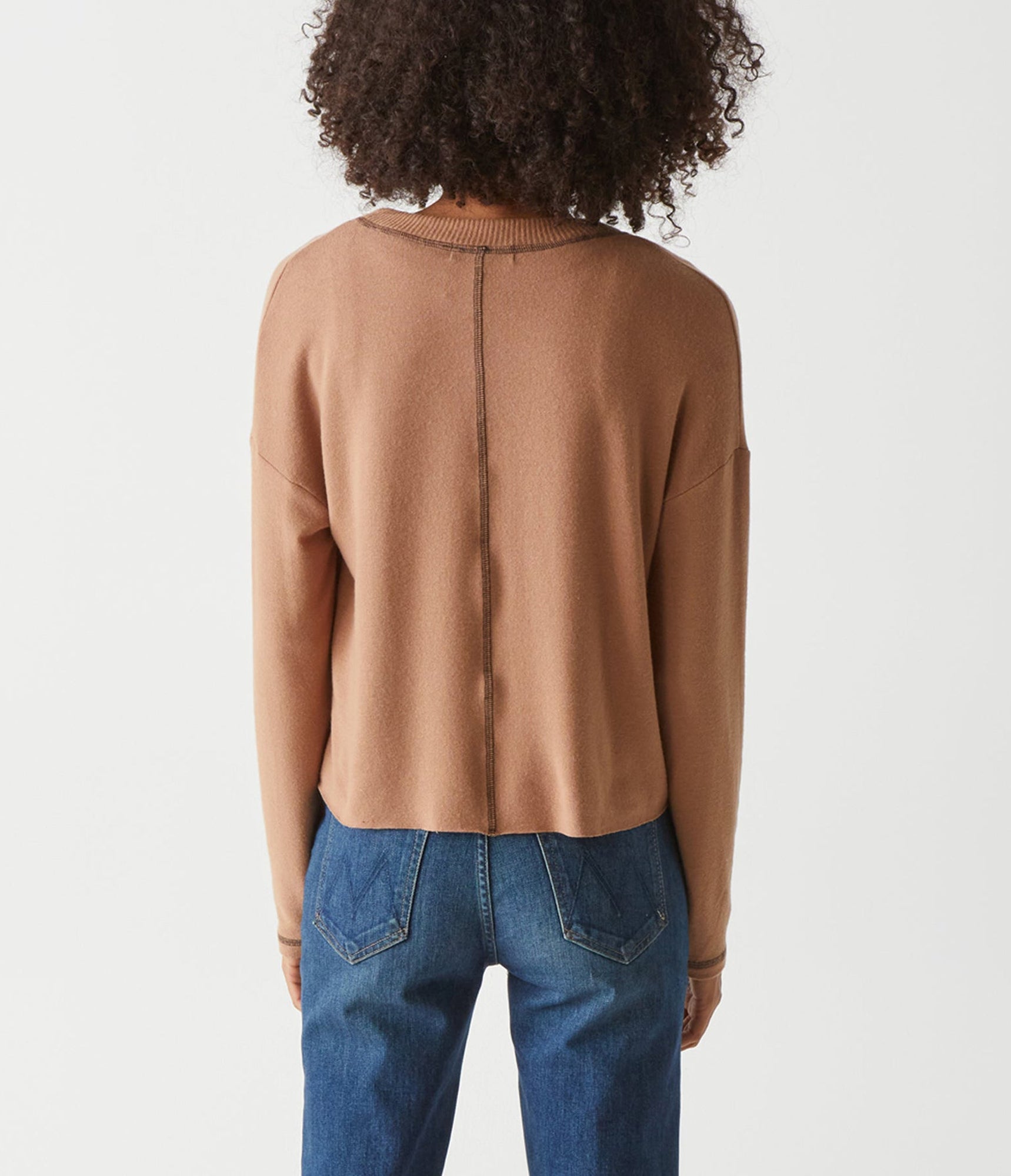 Noah Cardigan with Stitching | Camel