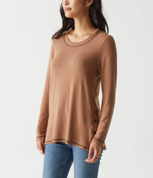 Anina Tunic with Stitching | Camel