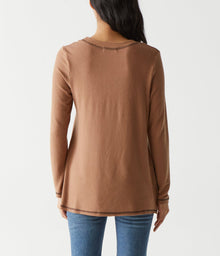 Anina Tunic with Stitching | Camel