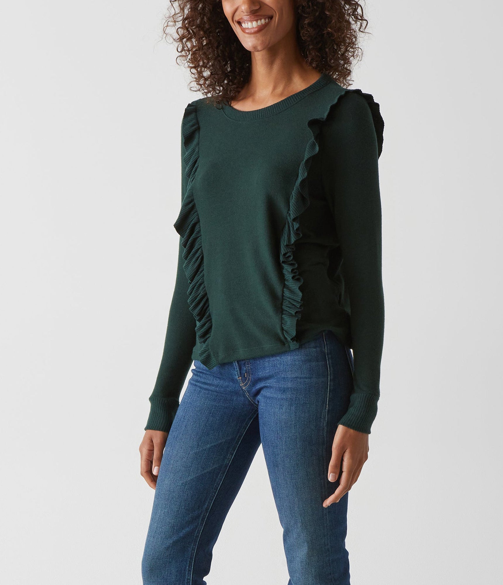 Kristi Top with Ruffle Detail | Balsam