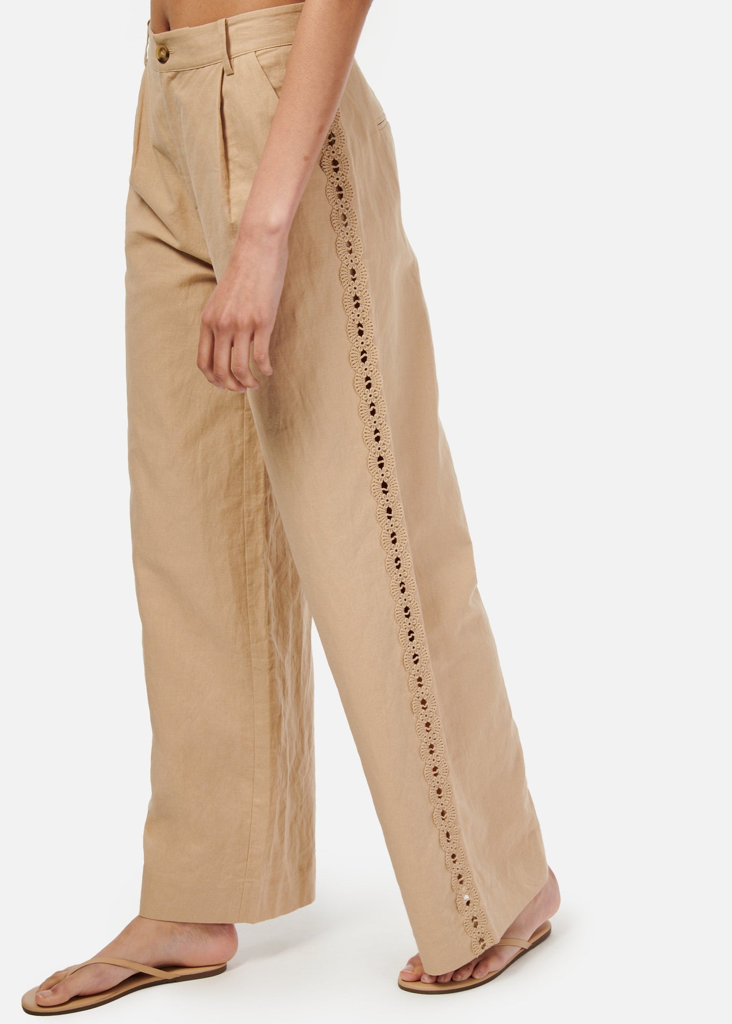 Akhila Wide Leg Pant | Irish Cream