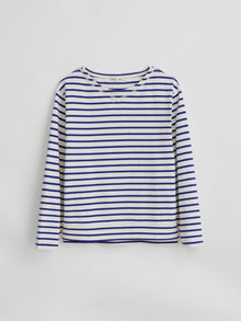 Women | Lakeside Striped Tee | Natural x Blue