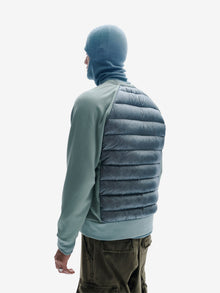 Man DOWN CREw SWEATER - Slate Gray - back