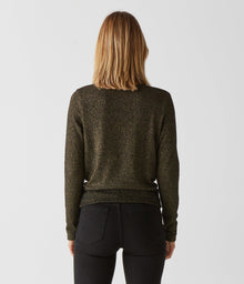 India Sparkle Surplice Top | Black