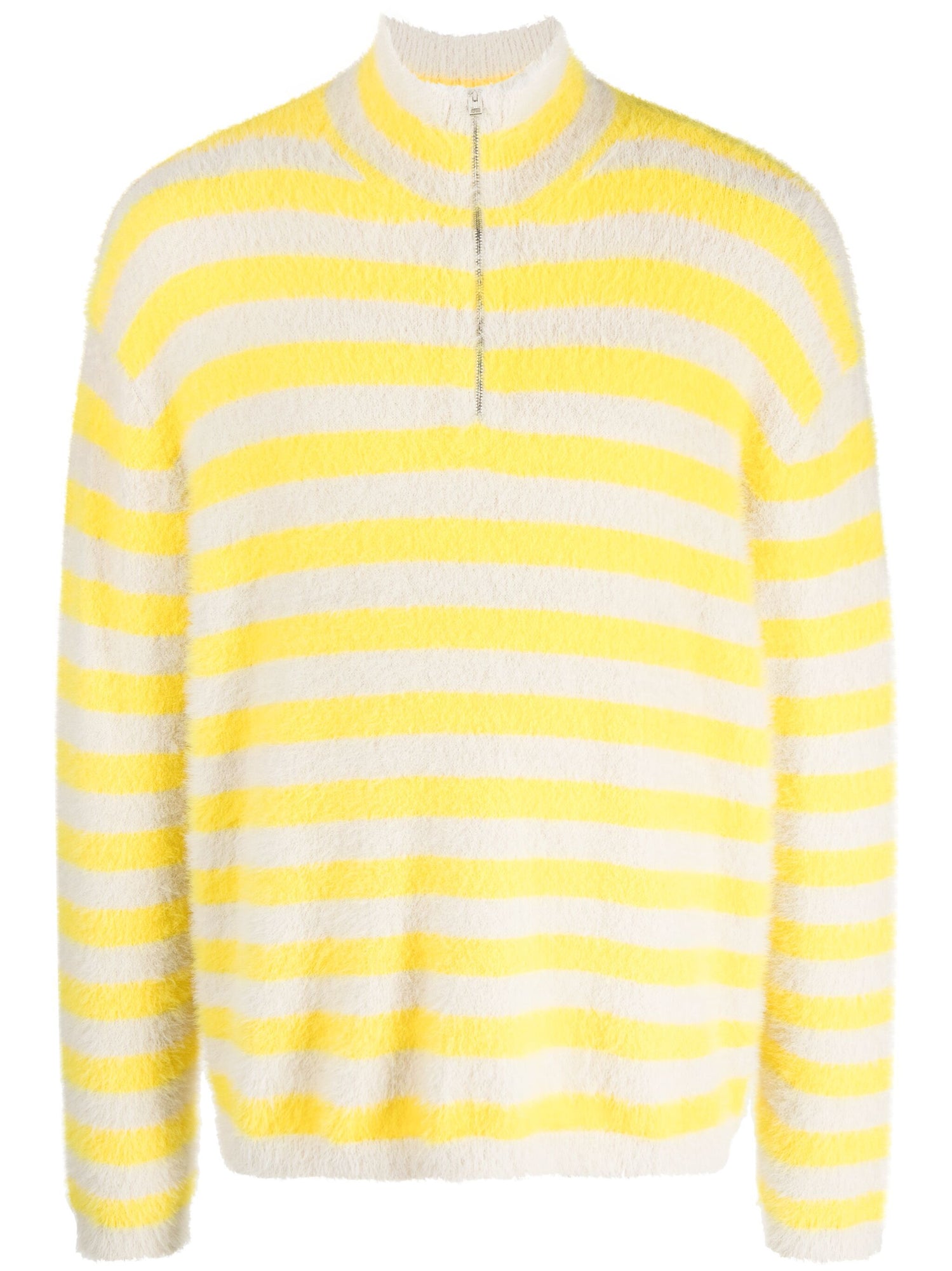 Stregatto High Neck Long Sleeve | Men | Beige x Yellow Stripes