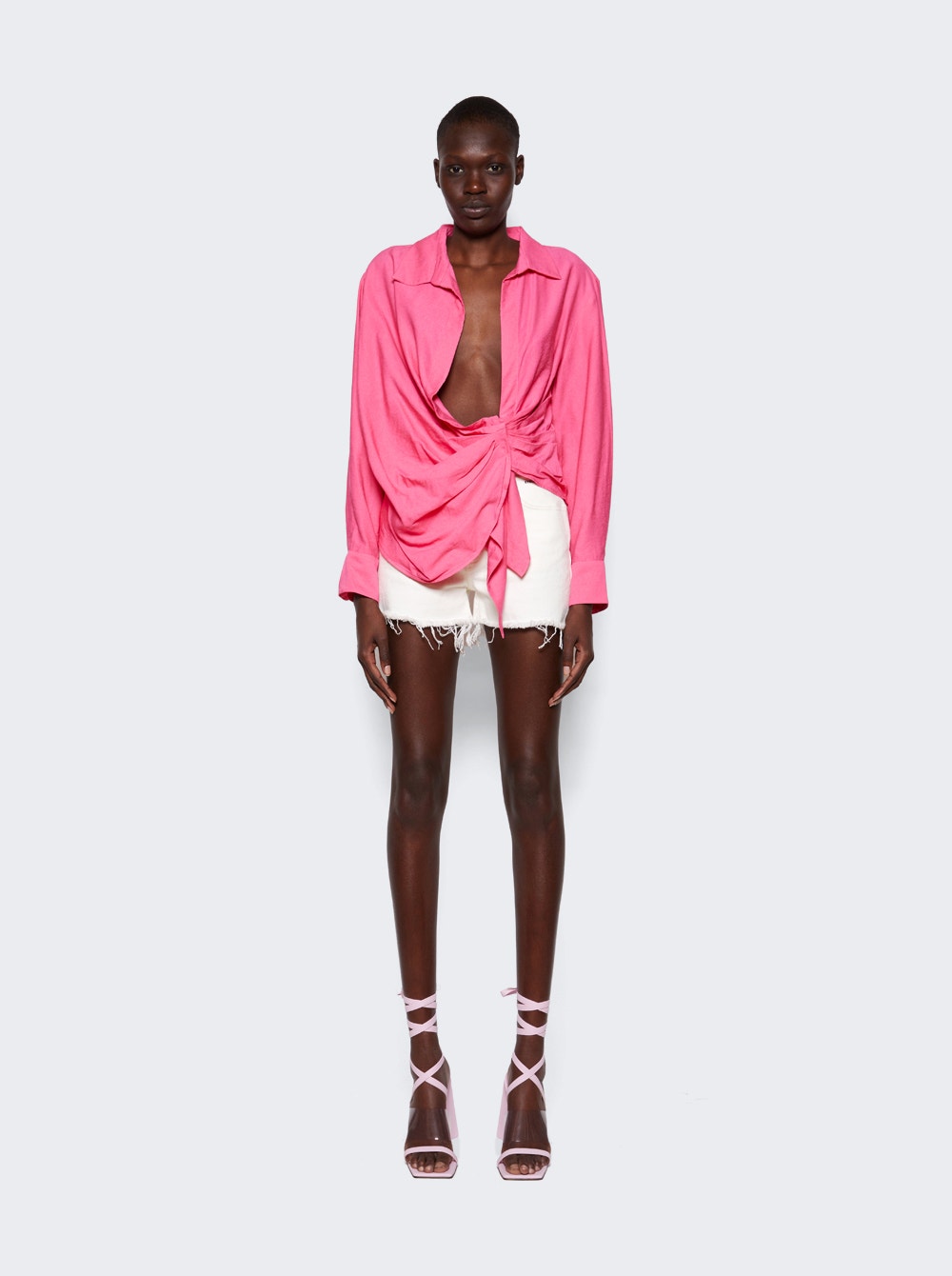 Women | Jacquemus | La Chemise Bahia Shirt | Pink
