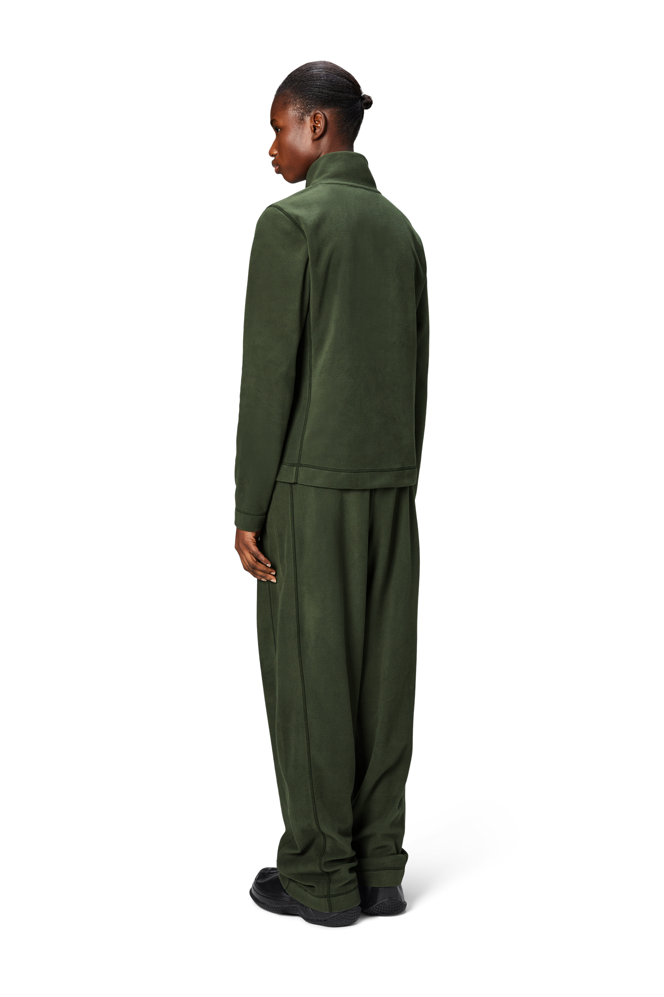 Unisex | Addis Fleece Curve Half Zip | Green