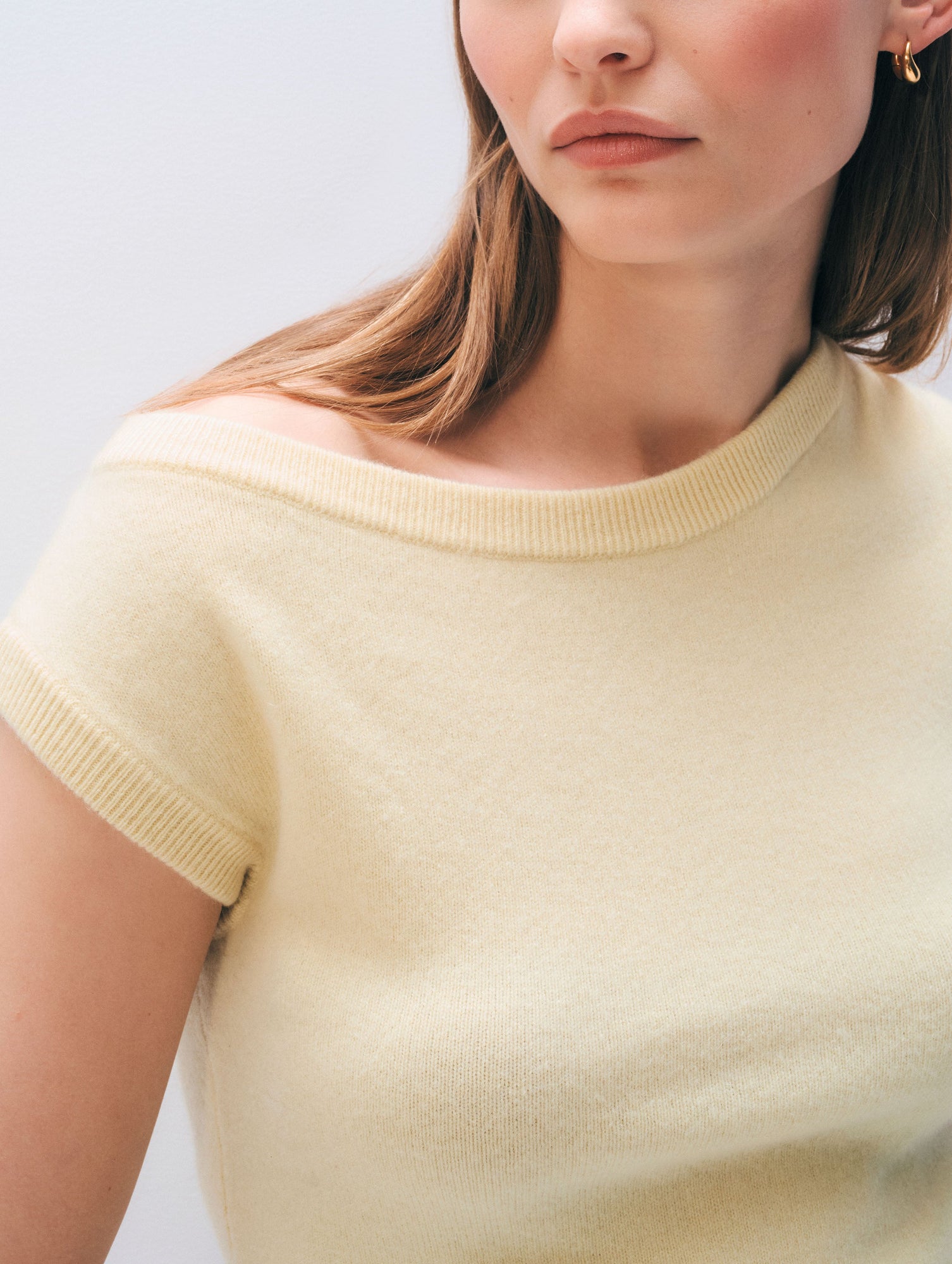 Cashmere Off Shoulder Top | Lemonade