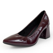 Elisea | Merlot Crinkle Patent Faux Leather