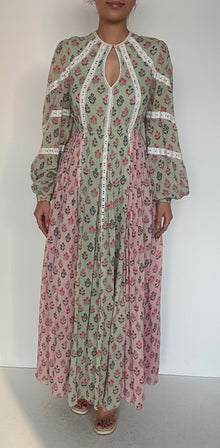 Hemant & Nandita | Nora Maxi Dress | Mint Green