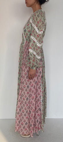 Hemant & Nandita | Nora Maxi Dress | Mint Green