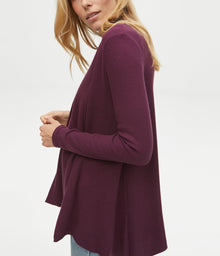 Jocelyn Open Cardigan | Plum