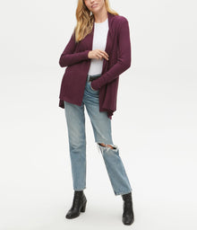 Jocelyn Open Cardigan | Plum