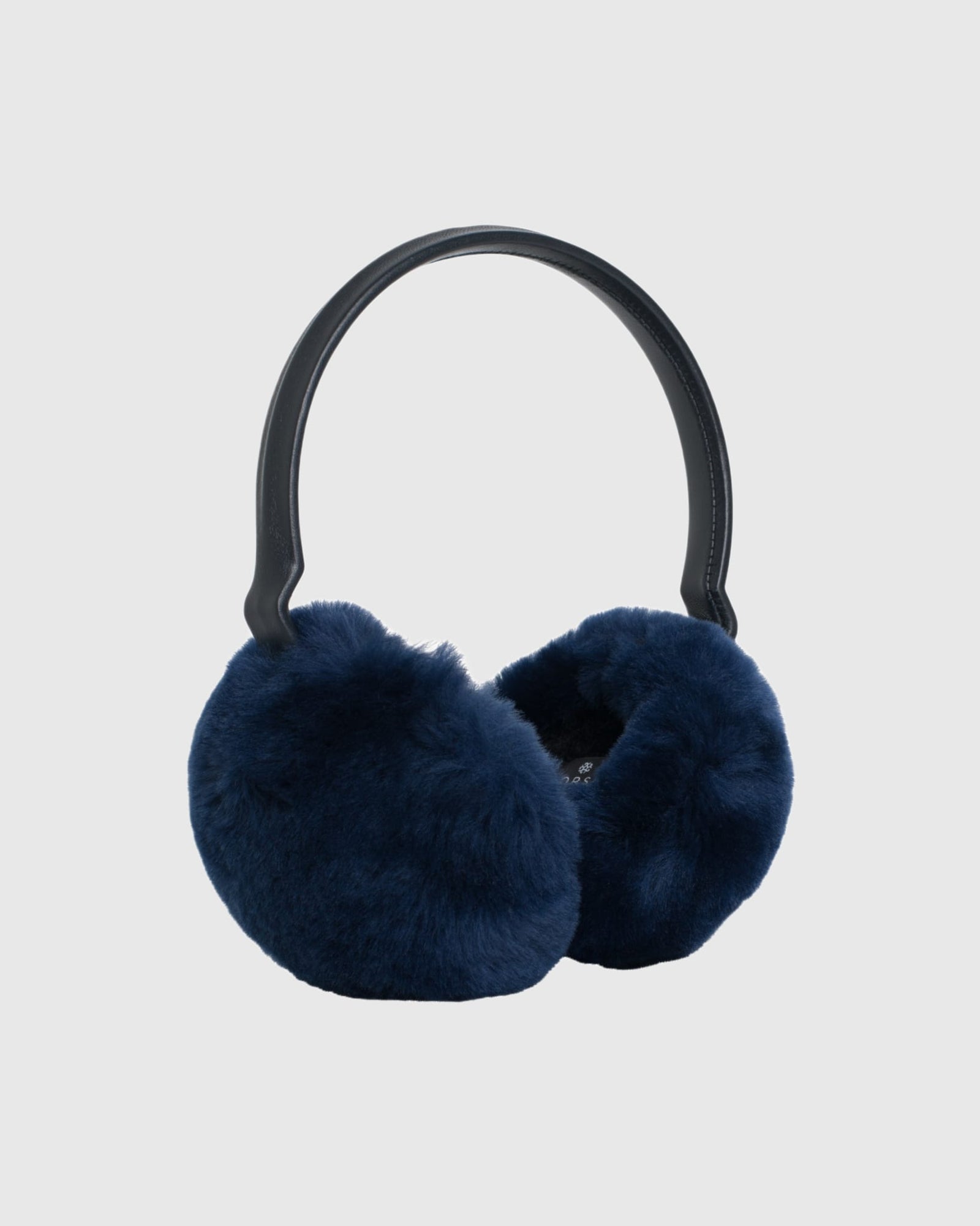 Shearling Lamb Earmuffs | Navy