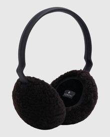 Shearling Lamb Earmuffs | Dark Brown