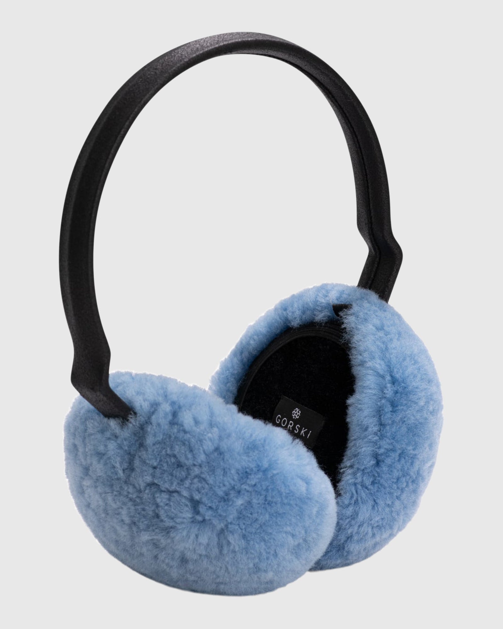 Shearling Lamb Earmuffs | Light Blue