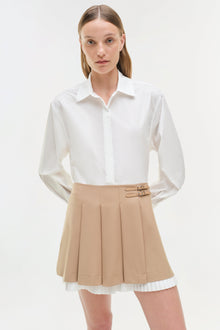 Womens | Suzie Pleated Skort | Camel