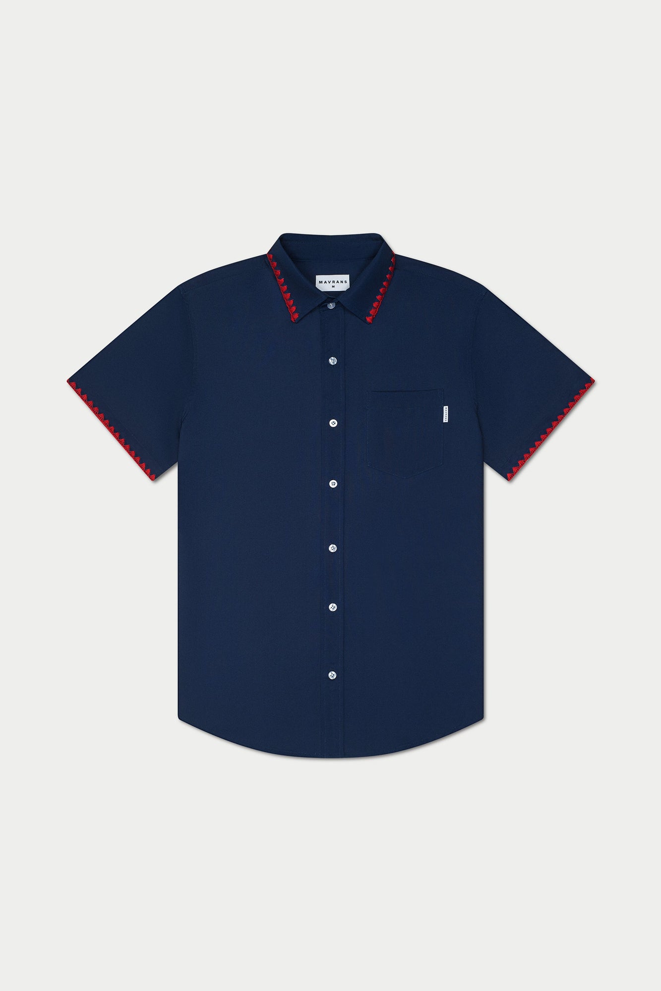 Navy Red Stitch Weekend Shirt | Navy