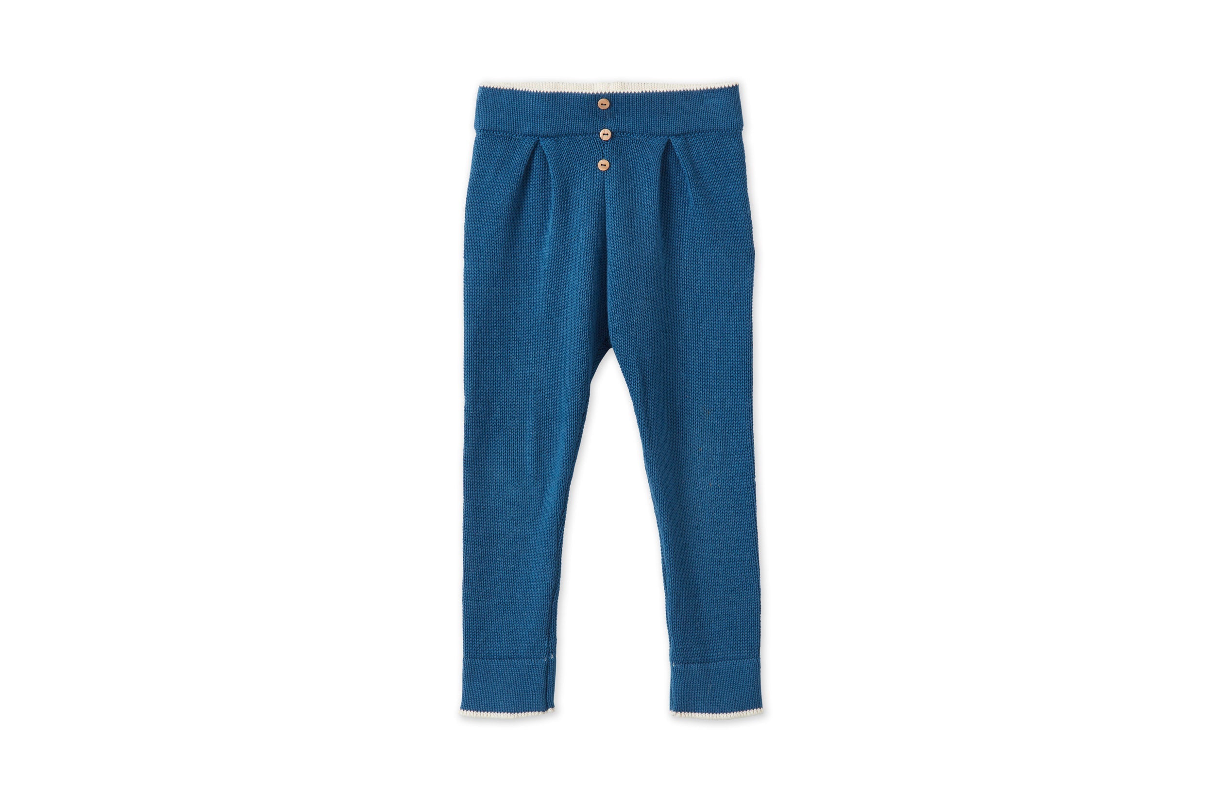 Unisex | Organic Cotton Nordic Knit Trousers | Fjord Blue