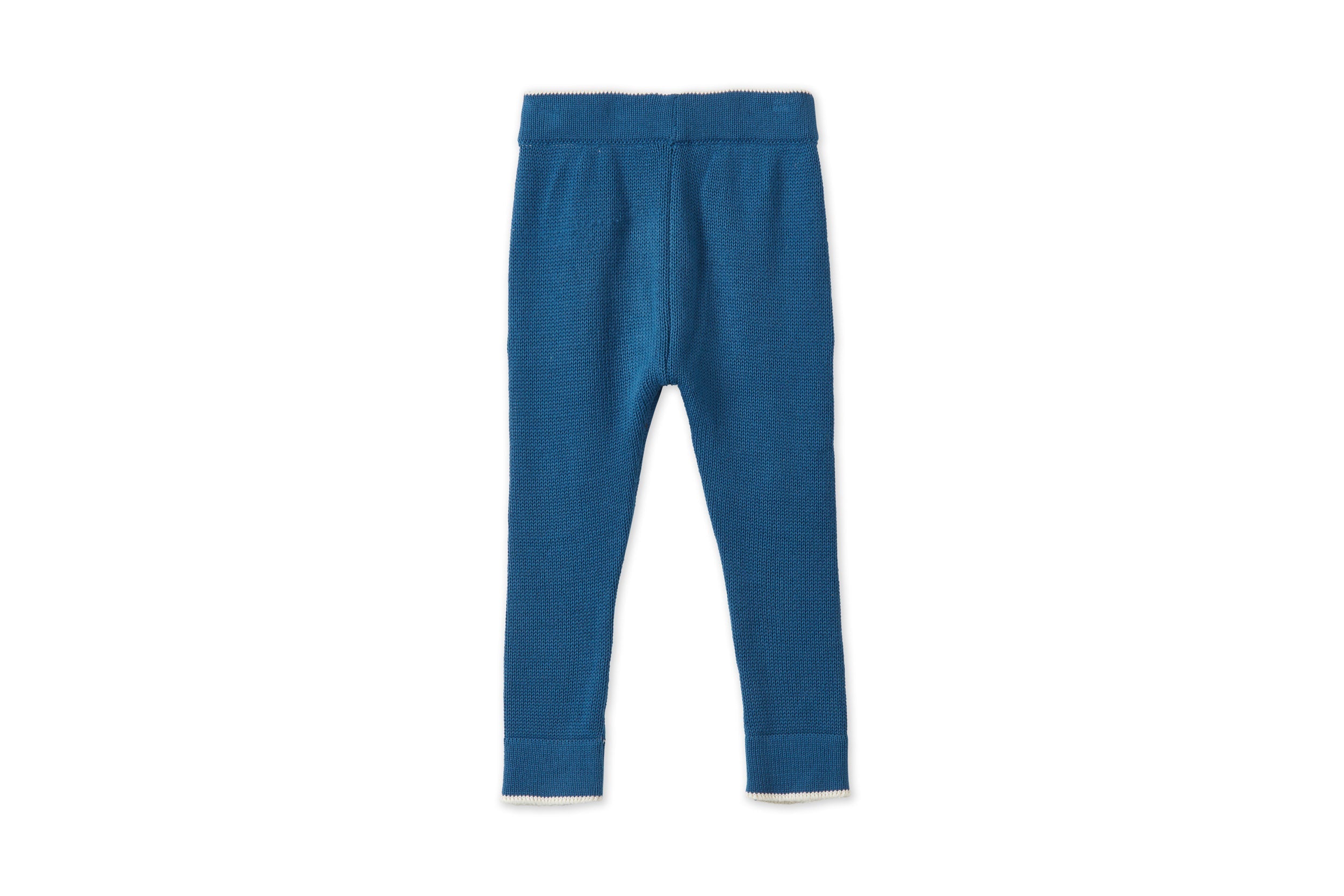 Unisex | Organic Cotton Nordic Knit Trousers | Fjord Blue