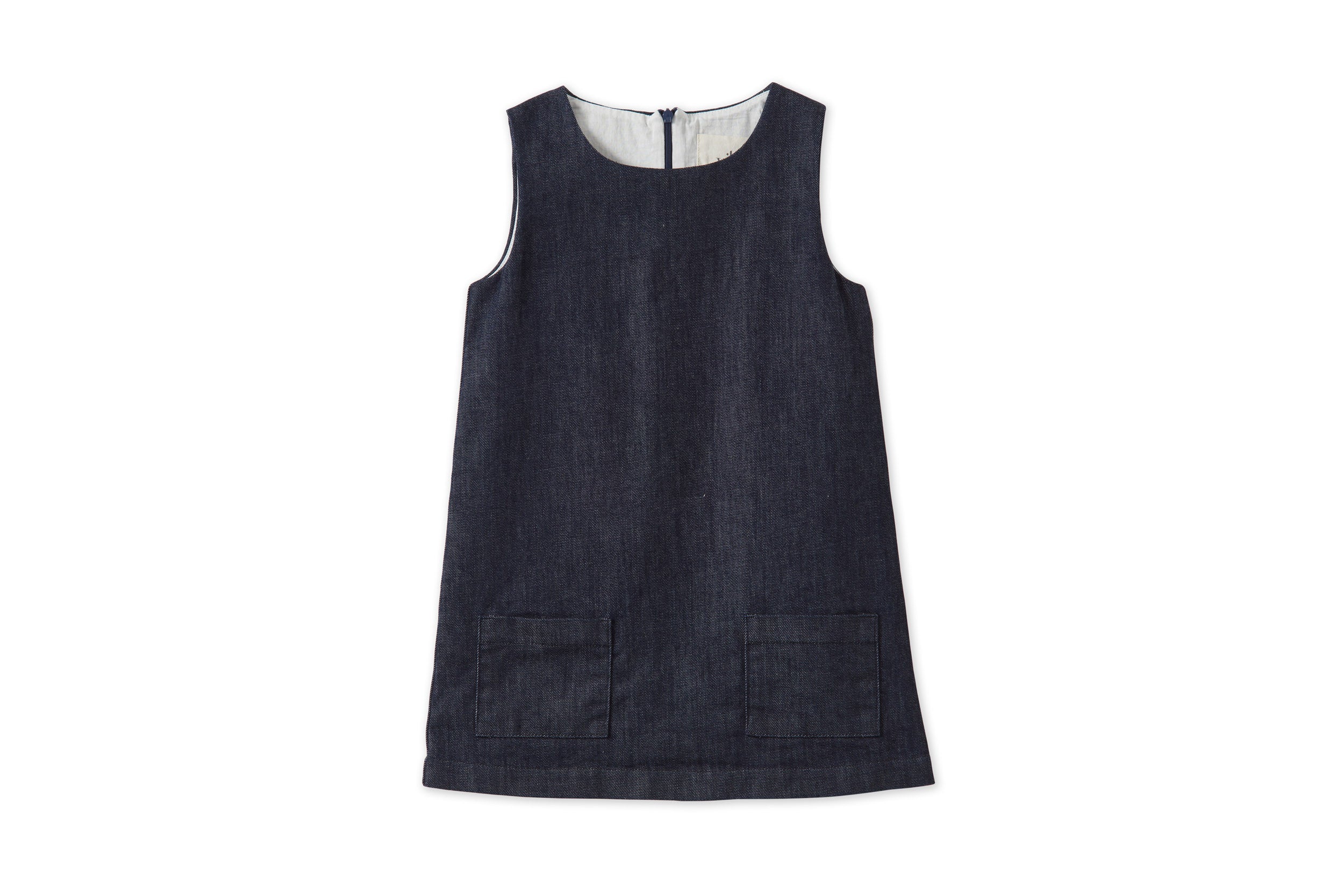 Girls | Organic Denim Dress | Blue