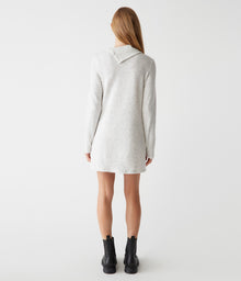 Carlotta Snap Neck Mini Dress | Chalk